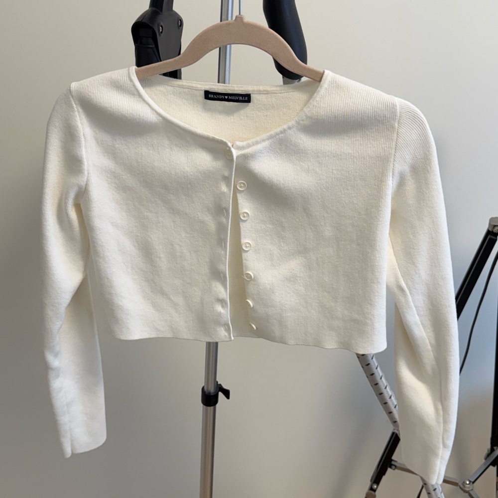 Brandy Melville White Cardigan